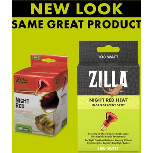 Zilla Night Red Incandescent Reptile Basking Bulb, 100-watt
