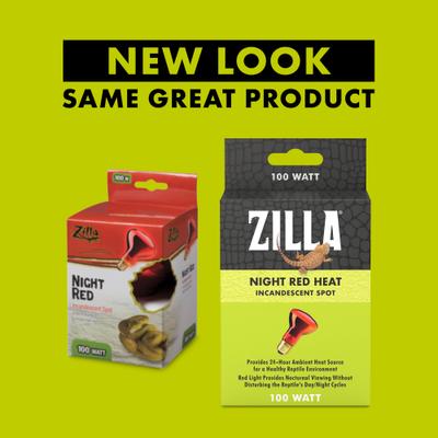 Show full view: Zilla Night Red Incandescent Reptile Basking Bulb, 100-watt slide 2 of 10