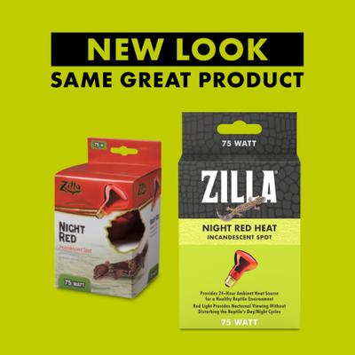 Show full view: Zilla Night Red Incandescent Reptile Basking Bulb, 75-watt slide 2 of 10