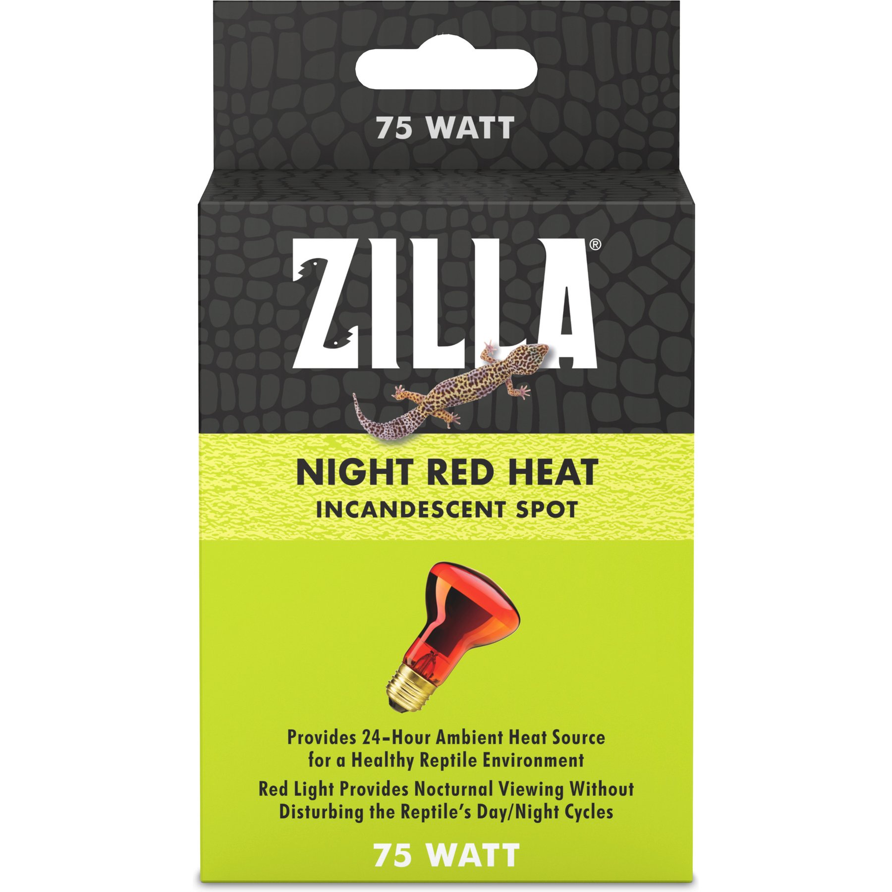 Zilla Night Red Incandescent Reptile Basking Bulb, 75-watt