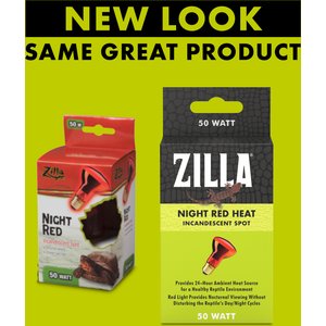 Zilla Night Red Incandescent Reptile Basking Bulb, 50-watt