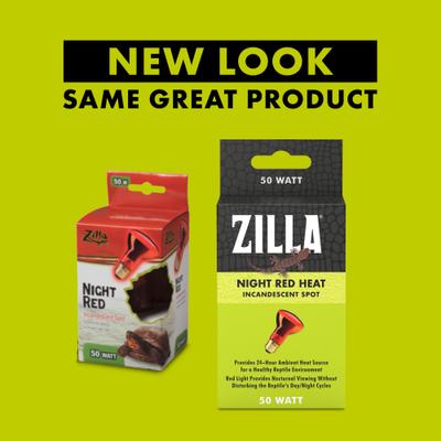 Show full view: Zilla Night Red Incandescent Reptile Basking Bulb, 50-watt slide 2 of 10