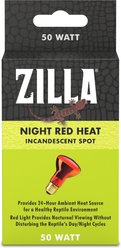 Zilla Night Red Incandescent Reptile Basking Bulb, 50-watt