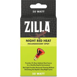 Zilla Night Red Incandescent Reptile Basking Bulb, 50-watt