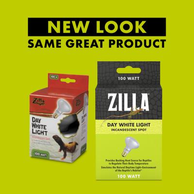 Show full view: Zilla Day White Reptile Basking Bulb, 100-watt slide 2 of 10