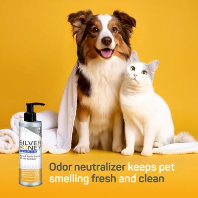 Show full view: Silver Honey Skin & Coat Care Nourish & Soothe Dog & Cat Shampoo with Odor Neutralizer, 16-fl oz bottle slide 4 of 7