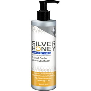 Silver Honey Skin & Coat Care Nourish & Soothe Leave-In Dog & Cat Conditioner, 16-fl oz bottle