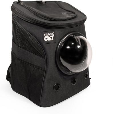 Show full view: Travel Cat Fat Cat Airline Approved Bubble Backpack Cat Carrier, Charcoal slide 3 of 10