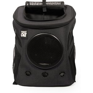 Travel Cat Fat Cat Airline Approved Bubble Backpack Cat Carrier, Charcoal