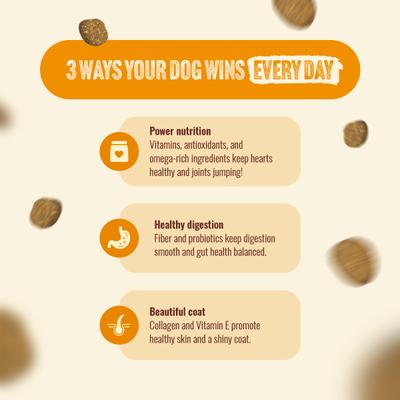 Show full view: Natural Farm Fresh Chicken Recipe with Collagen Dry Dog Food, 4-lb bag slide 8 of 11