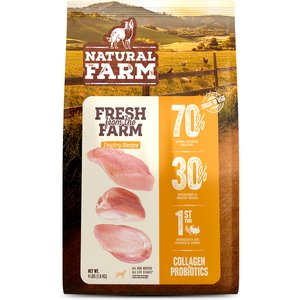 Natural Farm Fresh Chicken Recipe with Collagen Dry Dog Food, 4-lb bag
