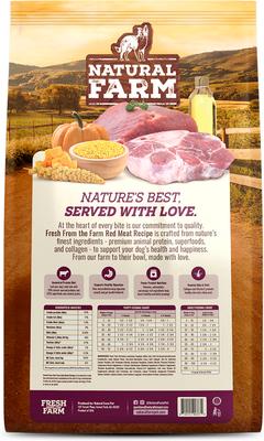 Show full view: Natural Farm Fresh Beef Recipe with Collagen Dry Dog Food, 22.5-lb bag slide 3 of 11
