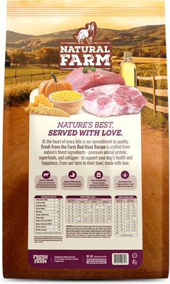 Show full view: Natural Farm Fresh Beef Recipe with Collagen Dry Dog Food, 4-lb bag slide 3 of 11