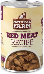 Natural Farm Adult Grain-Free 95% Animal Ingredients Beef Recipe Canned Wet Dog Food, 12-oz can, case of 12