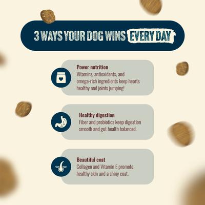 Show full view: Natural Farm Fresh Salmon Recipe with Collagen Dry Dog Food, 4-lb bag slide 8 of 11