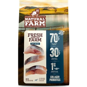 Natural Farm Fresh Salmon Recipe with Collagen Dry Dog Food, 22.5-lb bag