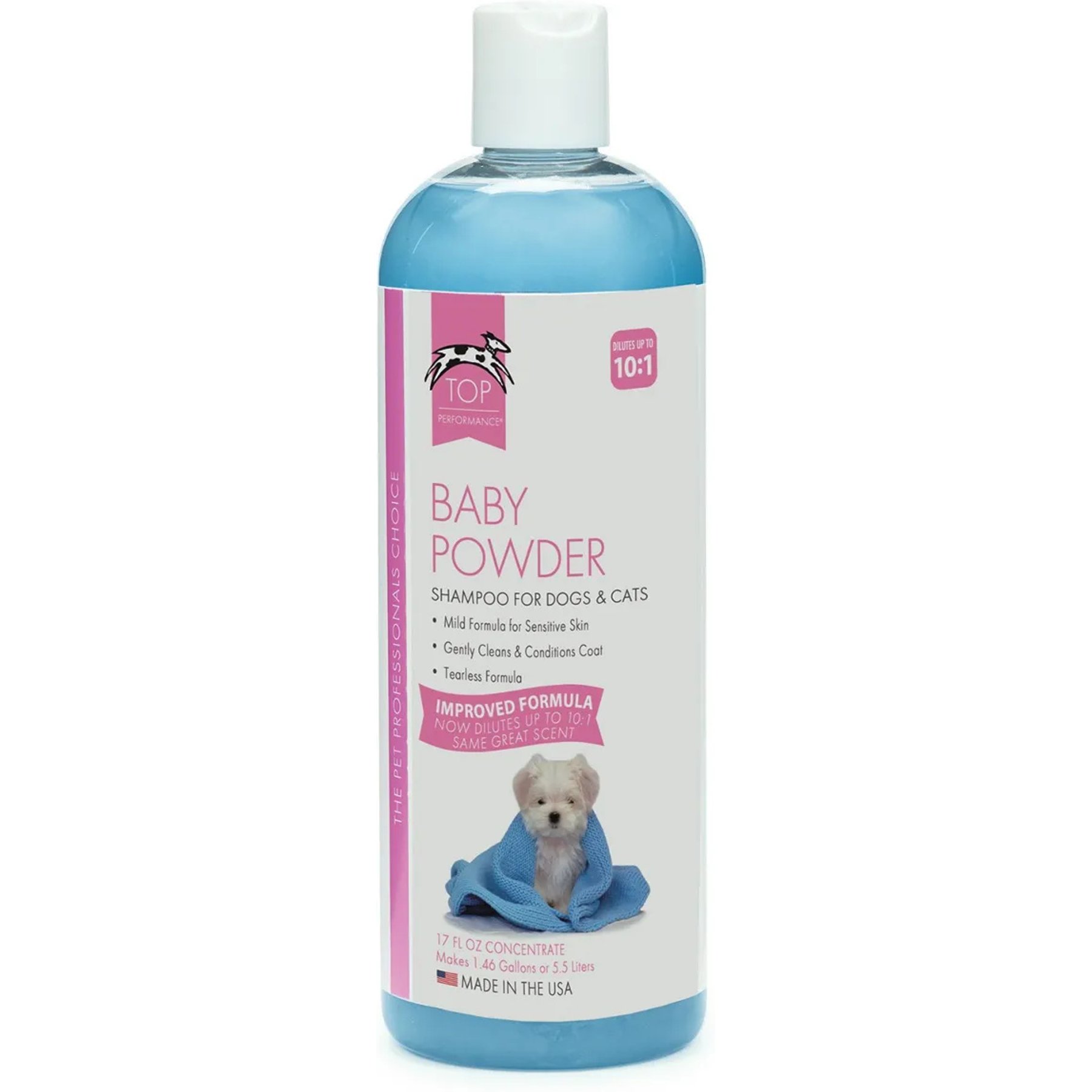 Top Performance Baby Powder Dog & Cat Shampoo, 17-fl oz bottle
