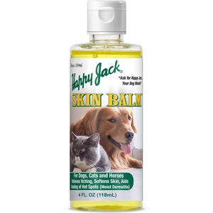 Happy Jack Skin Balm for Dogs, Cats & Horses, 4-fl oz bottle