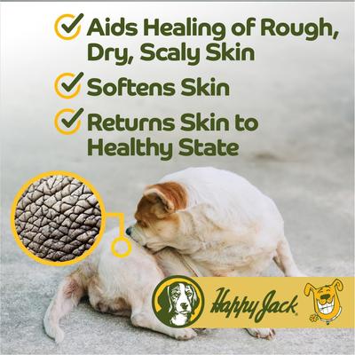 Show full view: Happy Jack Skin Balm for Dogs, Cats & Horses, 4-fl oz bottle slide 4 of 11