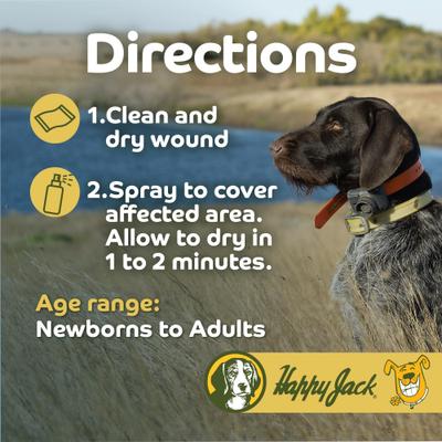 Show full view: Happy Jack Seal 'N Heal Liquid Bandage Spray for Dogs & Cats, 4-fl oz bottle slide 7 of 11