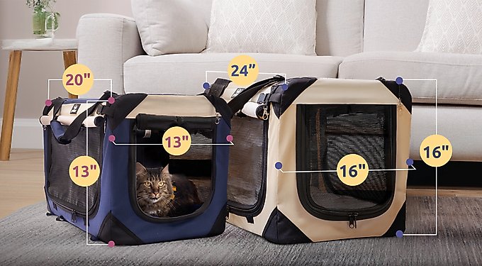PetLuv Premium Soft-Sided Cat & Dog Carrier