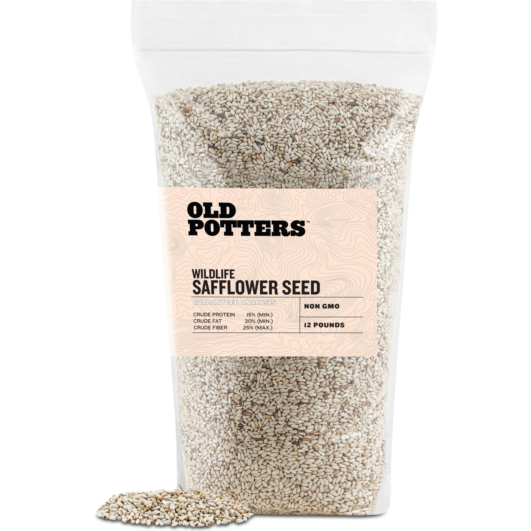 Old Potters Co. Wildlife Safflower Seed Wild Bird Food, 12-lb bag