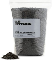 Old Potters Co. Black Oil Sunflower Seeds Wild Bird Food, 12-lb bag
