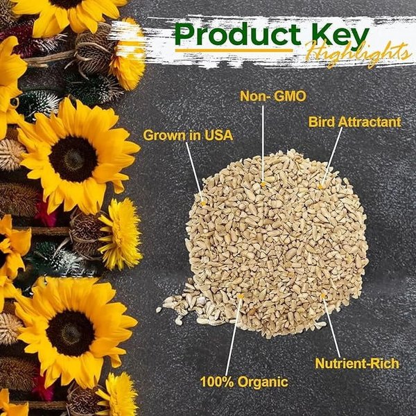 Show full view: Old Potters Co. Wildlife Sunflower Hearts & Chips Wild Bird Food, 50-lb bag slide 5 of 6