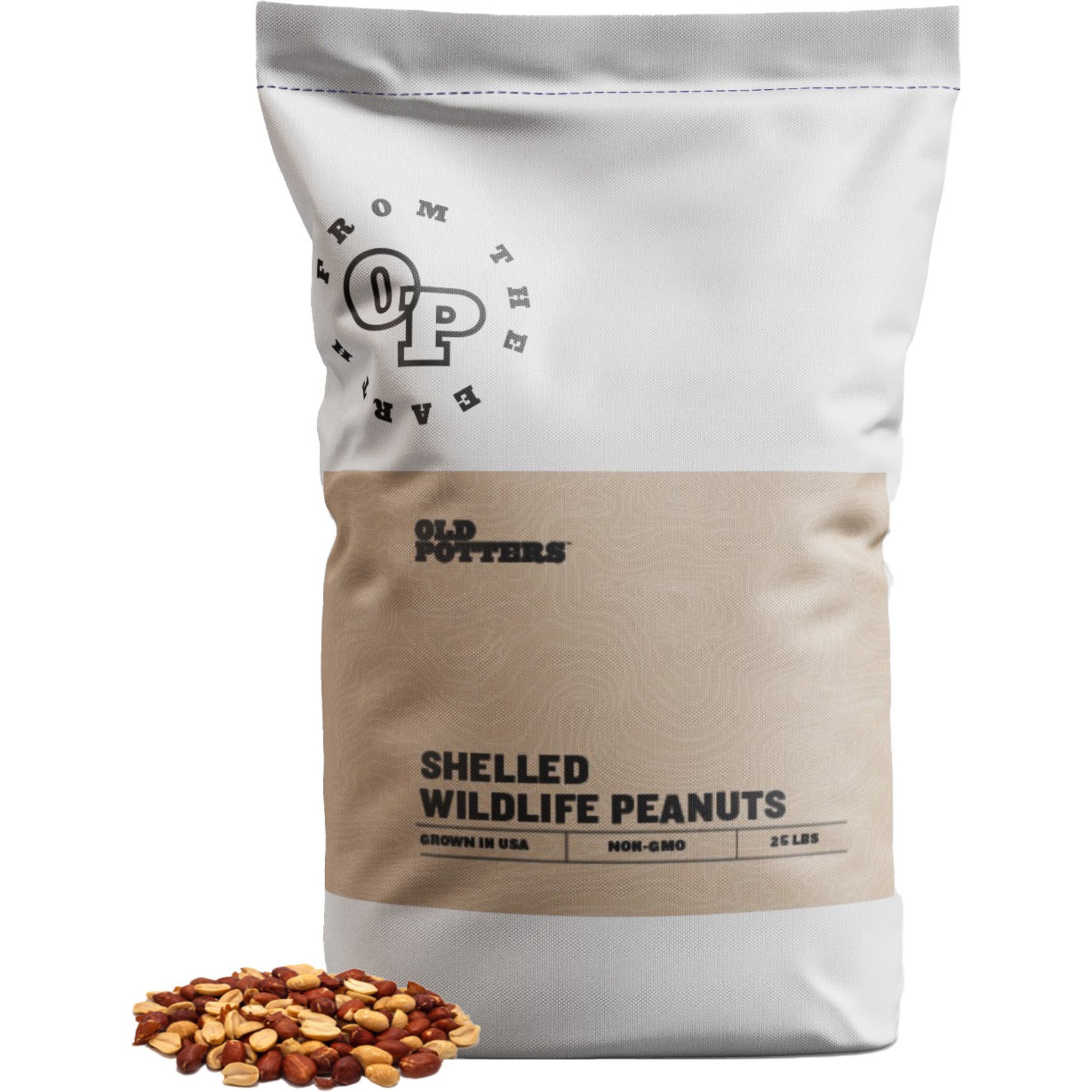 Old Potters Co. Wildlife Shelled Peanuts Wild Bird Food, 25-lb bag