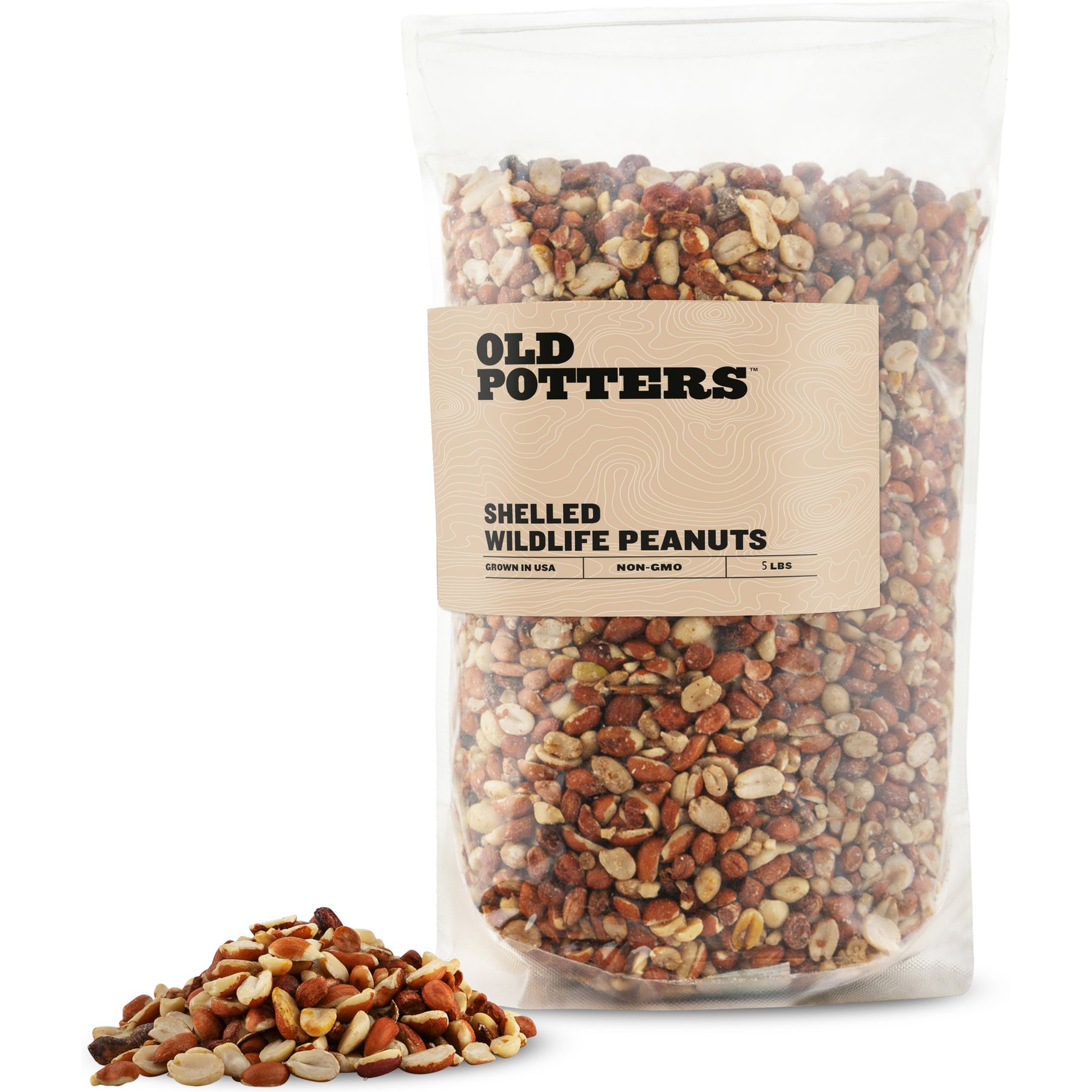 Old Potters Co. Wildlife Shelled Peanuts Wild Bird Food, 5-lb bag