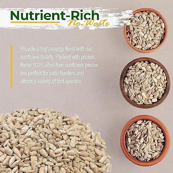 Show full view: Old Potters Co. Wildlife Sunflower Hearts & Chips Wild Bird Food, 50-lb bag slide 3 of 6