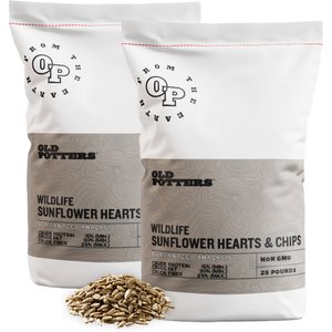 Old Potters Co. Wildlife Sunflower Hearts & Chips Wild Bird Food, 50-lb bag
