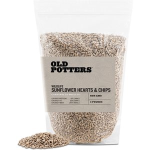 Old Potters Co. Wildlife Sunflower Hearts & Chips Wild Bird Food, 3-lb bag