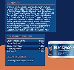 Blackwood Chicken & Salmon with Pumpkin Recipe Grain-Free Wet Cat Food, 3-oz can, case of 12 slide 2 of 8