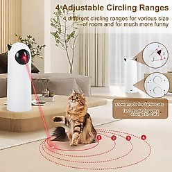 Luckylala lnteractive Electronic Laser Cat Toy, White slide 2 of 7