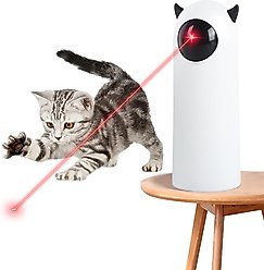 Luckylala lnteractive Electronic Laser Cat Toy, White