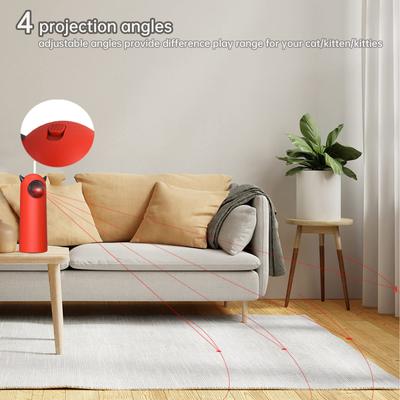 Show full view: Luckylala lnteractive Electronic Laser Cat Toy, Red slide 7 of 9