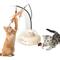 Show in main carousel: Luckylala 2 in1 Interactive Smart Sensor Motion Cat Toy with Laser & Feather, Milky slide 1 of 10