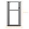 Show in main carousel: Unipaws Pressure Mountd Transparent Cat & Dog Gate, 56-in, Black slide 3 of 8