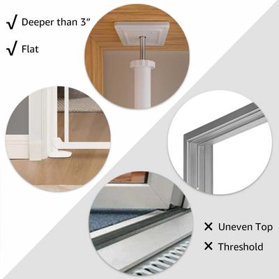 Show full view: Unipaws Extra Tall Transparent Plastic Dog & Cat Gate, White, 75-in slide 6 of 7