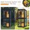 Show in main carousel: TIMHAKA 4 Tier Catio Outdoor Cat Enclosure with 4 Wheels, Black/Yellow, 24.4 x 23.4 x 62.6-in slide 6 of 7