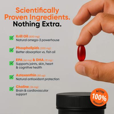 Show full view: Alpha Dog Nutrition Vitality Krill Oil Supplement for Dogs, 30 count slide 4 of 10