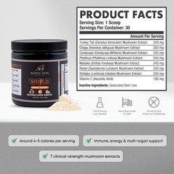 Alpha Dog Nutrition Shield Immune Support Beef Flavor Powder Supplement for Dogs, 1.9-oz jar slide 2 of 9