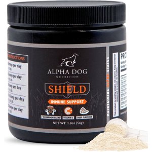 Alpha Dog Nutrition Shield Immune Support Beef Flavor Powder Supplement for Dogs, 1.9-oz jar