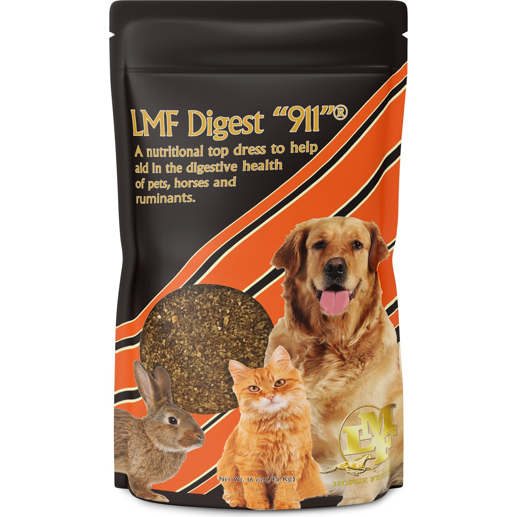 LMF Feeds LMF Digest 911 Granule Pet Supplement, 1-lb bag