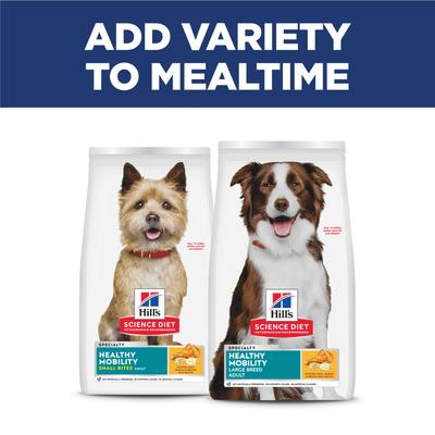 Show full view: Hill's Science Diet Adult Healthy Mobility Large Breed Chicken Meal, Brown Rice & Barley Recipe Dry Dog Food, 30-lb bag slide 8 of 12
