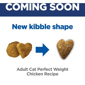 Hill's Science Diet Adult Perfect Weight Management Chicken Recipe Dry Cat Food, 15-lb bag