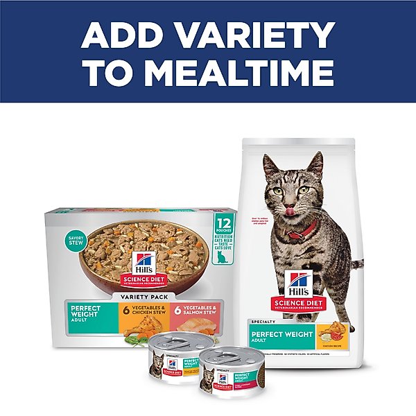 Hill's Science Diet Adult Perfect Weight Management Chicken Recipe Dry Cat Food