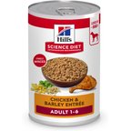 Hill's Science Diet Adult Chicken & Barley Entree Wet Dog Food, 13-oz can, case of 12