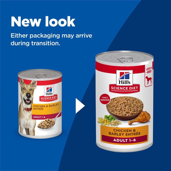 Hill's Science Diet Adult Chicken & Barley Entree Wet Dog Food
